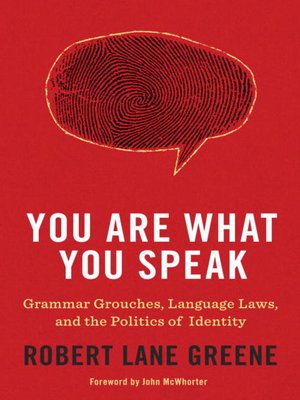 cover image of You Are What You Speak